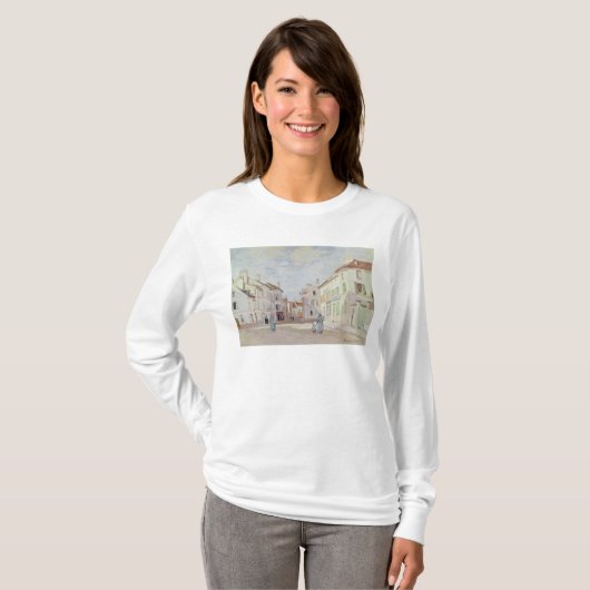 Claude Monet | Wetstraat in Argenteuil T-shirt (Voorkant volledig)