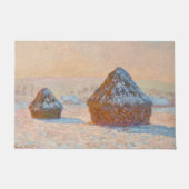 Claude Monet - Wheatstacks, Sneeuweffect, Morning Deurmat (Voorkant)