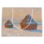 Claude Monet - Wheatstacks, Sneeuweffect, Morning Groot Cadeauzakje (Voorkant)