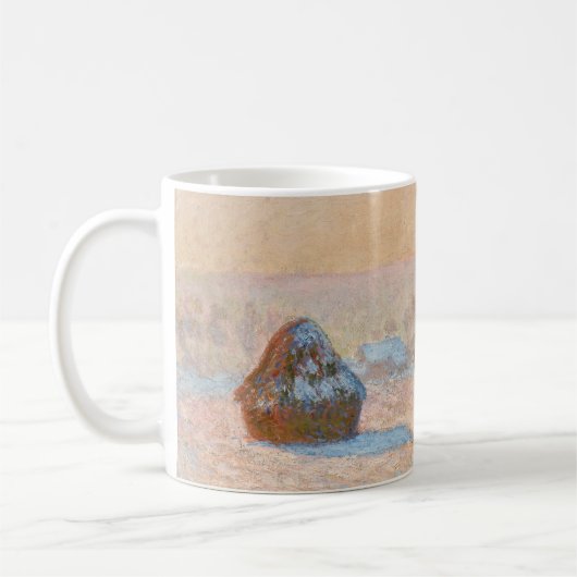 Claude Monet - Wheatstacks, Sneeuweffect, Morning Koffiemok (Links)