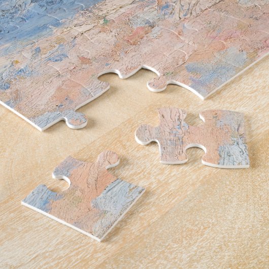 Claude Monet - Wheatstacks, Sneeuweffect, Morning Legpuzzel (Zijkant)