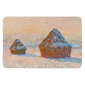 Claude Monet - Wheatstacks, Sneeuweffect, Morning Magneet (Horizontaal)