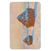 Claude Monet - Wheatstacks, Sneeuweffect, Morning Magneet (Verticaal)