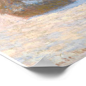 Claude Monet - Wheatstacks, Sneeuweffect, Morning Poster (Hoek)