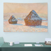 Claude Monet - Wheatstacks, Sneeuweffect, Morning Spandoek (Beurs)