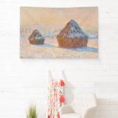 Claude Monet - Wheatstacks, Sneeuweffect, Morning Spandoek (Insitu)