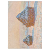 Claude Monet - Wheatstacks, Sneeuweffect, Morning Tafelkleed (Voorkant)