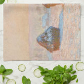 Claude Monet - Wheatstacks, Sneeuweffect, Morning Theedoek (Gevouwen)