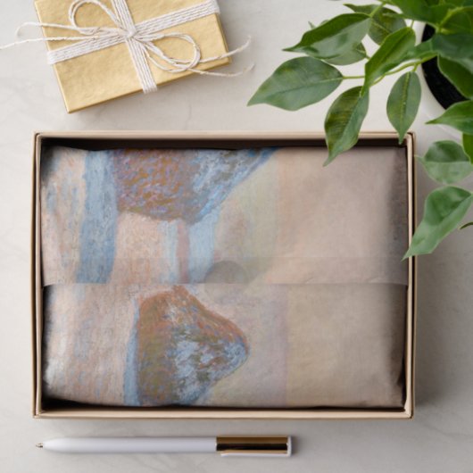 Claude Monet - Wheatstacks, Sneeuweffect, Morning Tissuepapier (Geschenk)