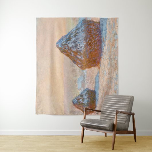 Claude Monet - Wheatstacks, Sneeuweffect, Morning Wandkleed (In situ)