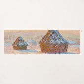 Claude Monet - Wheatstacks, Sneeuweffect, Morning Yogamat (Achterkant (horizontaal))