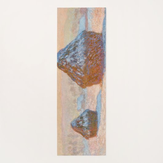 Claude Monet - Wheatstacks, Sneeuweffect, Morning Yogamat (Achterkant)