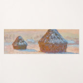 Claude Monet - Wheatstacks, Sneeuweffect, Morning Yogamat (Voorkant (horizontaal))