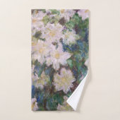 Claude Monet - White Clematis Bad Handdoek (Handdoek)