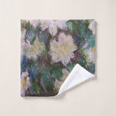 Claude Monet - White Clematis Bad Handdoek (Wasdoekje)