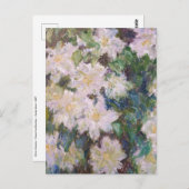 Claude Monet - White Clematis Briefkaart (Voorkant / Achterkant)