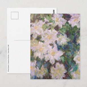 Claude Monet - White Clematis Briefkaart