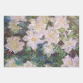 Claude Monet - White Clematis Inpakpapier Vel (Voorkant)