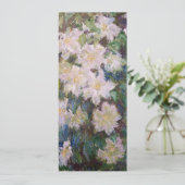 Claude Monet - White Clematis Kaart (Staand voorkant)