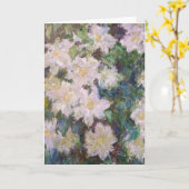 Claude Monet - White Clematis Kaart (Gele Bloem)