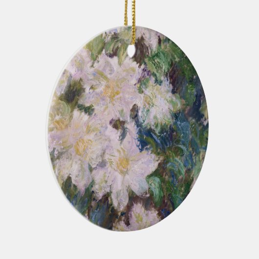 Claude Monet - White Clematis Keramisch Ornament (Rechts)
