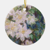 Claude Monet - White Clematis Keramisch Ornament (Voorkant)