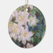 Claude Monet - White Clematis Keramisch Ornament (Links)