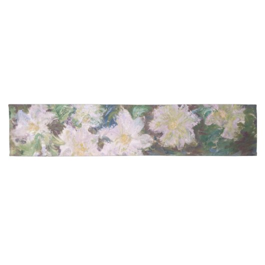 Claude Monet - White Clematis Korte Tafelloper (Horizontaal)