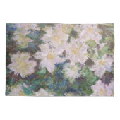 Claude Monet - White Clematis Kussensloop (Achterkant)