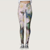 Claude Monet - White Clematis Leggings (Voorkant)
