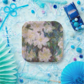 Claude Monet - White Clematis Papieren Bordje (Feest)