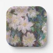 Claude Monet - White Clematis Papieren Bordje (Voorkant)