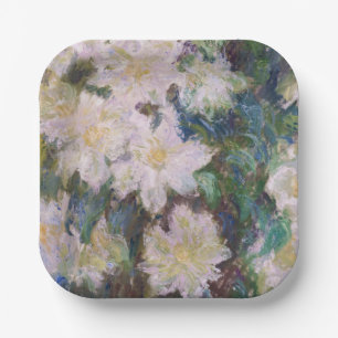 Claude Monet - White Clematis Papieren Bordje