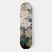 Claude Monet - White Clematis Persoonlijk Skateboard (Voorkant)