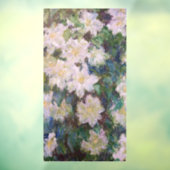 Claude Monet - White Clematis Raamsticker (Vel 3)