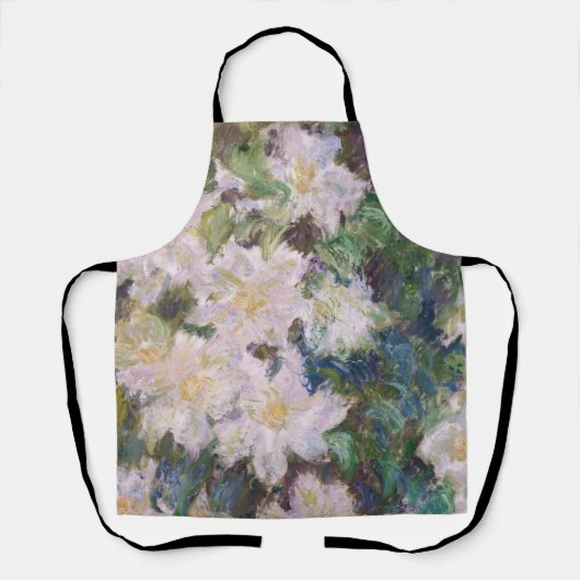 Claude Monet - White Clematis Schort (Voorkant)