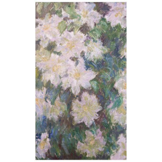Claude Monet - White Clematis Tafelkleed (Voorkant)
