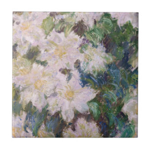Claude Monet - White Clematis Tegeltje