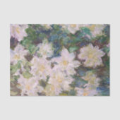 Claude Monet - White Clematis Tissuepapier (Voorkant)