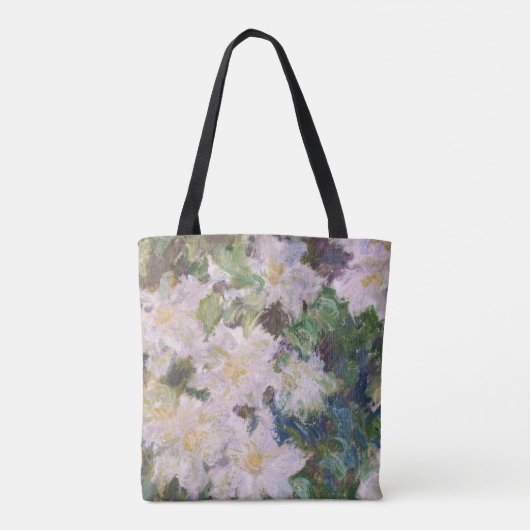 Claude Monet - White Clematis Tote Bag (Achterkant)
