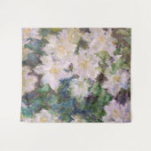 Claude Monet - White Clematis Wandkleed (Voorkant (horizontaal))