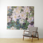 Claude Monet - White Clematis Wandkleed (In Situ (horizontaal))