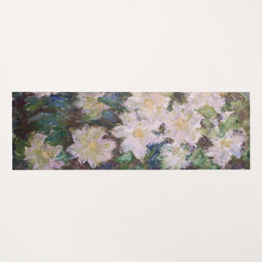 Claude Monet - White Clematis Yogamat (Achterkant (horizontaal))