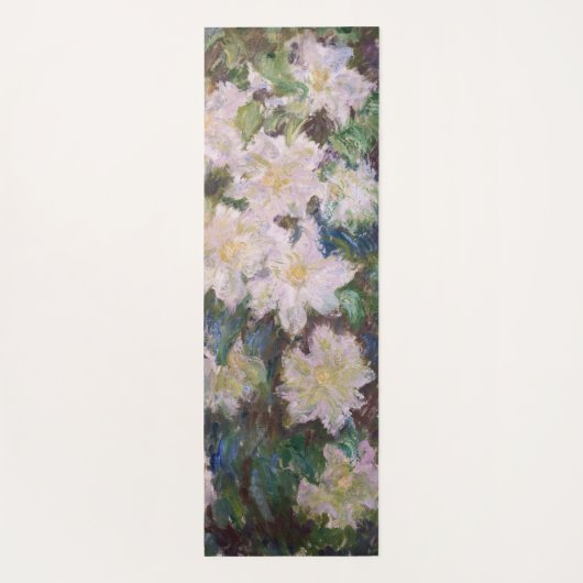 Claude Monet - White Clematis Yogamat (Achterkant)