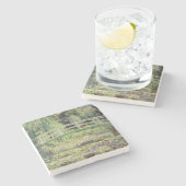 Claude Monet | White Nenuphars, 1899 Stenen Onderzetter (Zijkant)