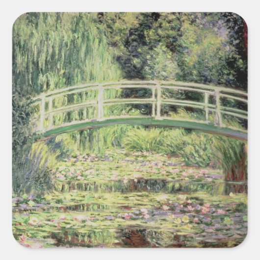 Claude Monet | White Nenuphars, 1899 Vierkante Sticker (Voorkant)