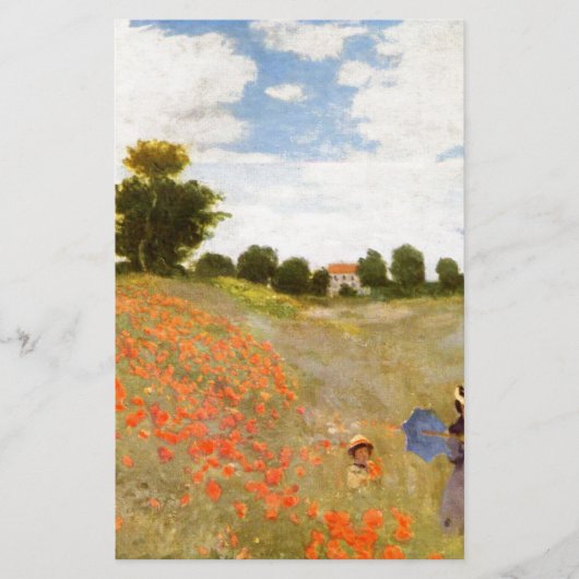 Claude Monet // Wild Poppies Briefpapier (Voorkant)