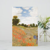 Claude Monet // Wild Poppies Briefpapier (Staand voorkant)