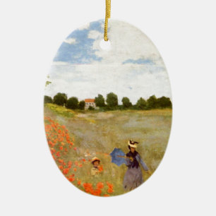 Claude Monet // Wild Poppies Keramisch Ornament