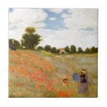Claude Monet // Wild Poppies Tegeltje<br><div class="desc">Het beroemde werk van de impressionistische schilder Claude Monet.</div>